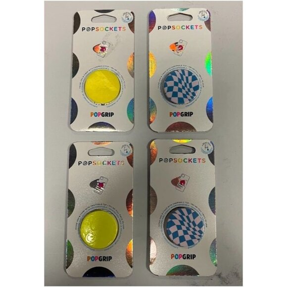PopSockets PopGrip 2 Design Cell Phone Grip & Stand 4Pk - Picture 1 of 7